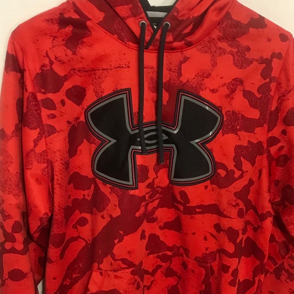 Under Armour Other - Under Armour red w/black U.STORM hoodie sweatshirt